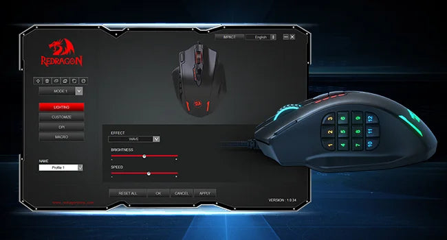 Souris ergonomique gaming