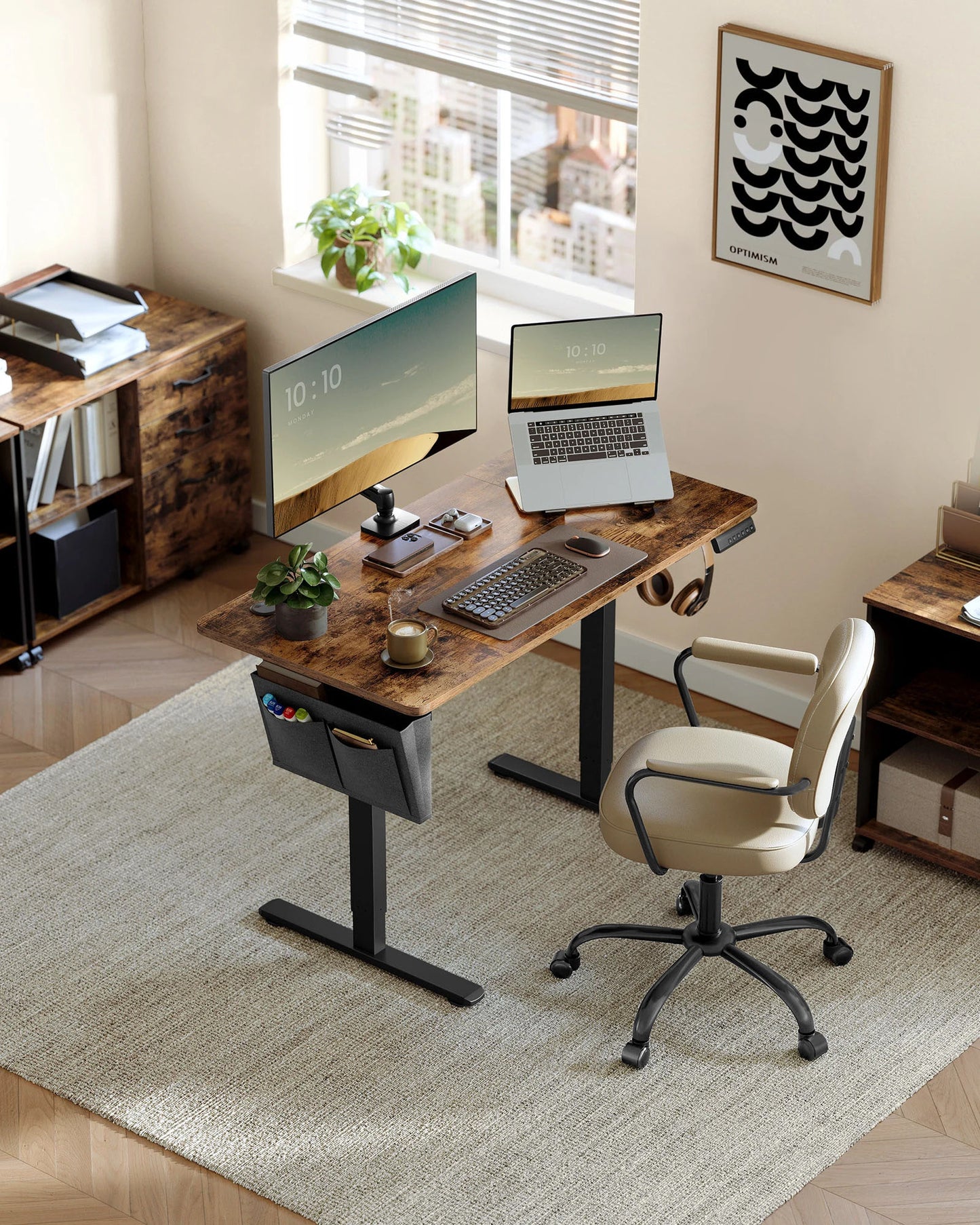 Bureau assis debout ergonomique travail
