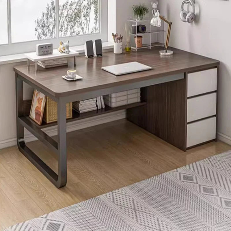 Bureau ergonomique design marron