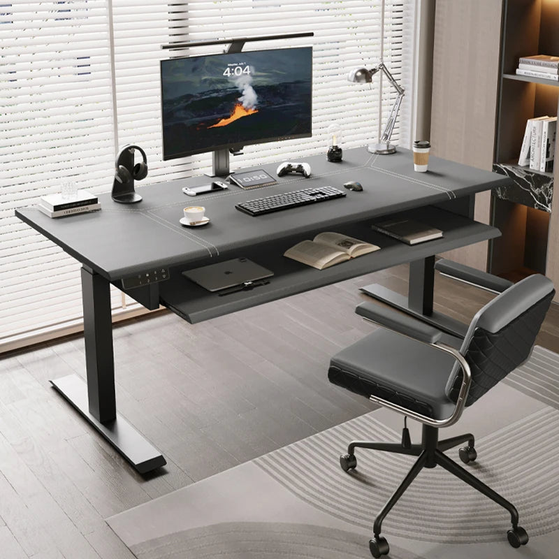 Bureau ergonomique ordinateur noir