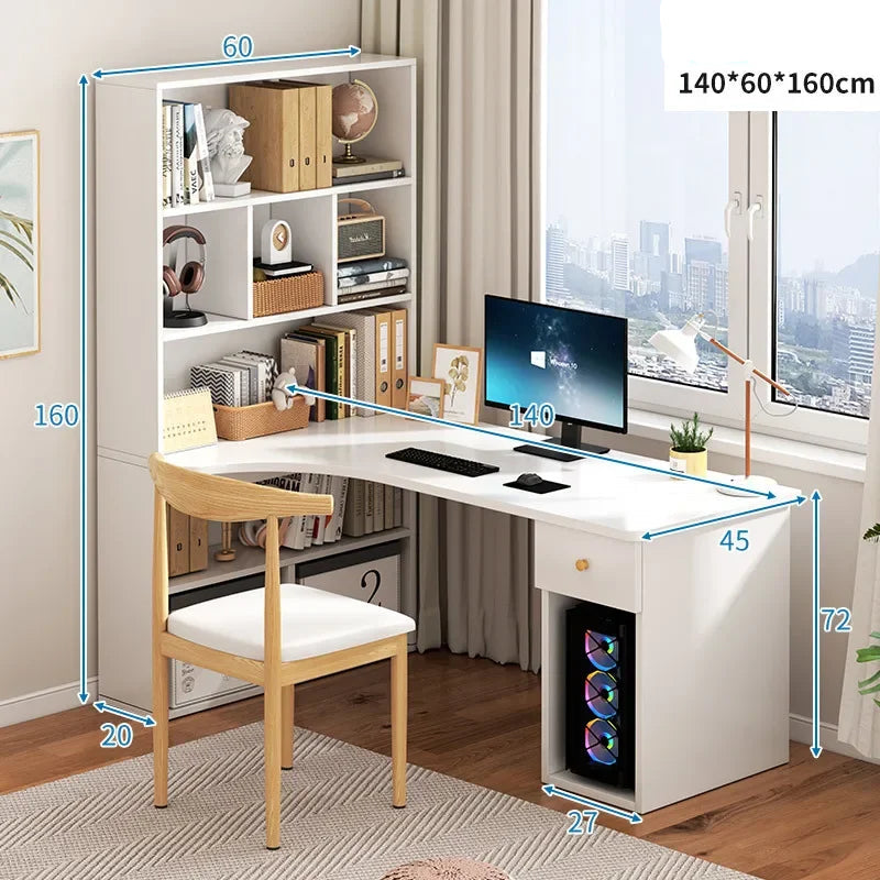 Bureau pc ergonomique blanc