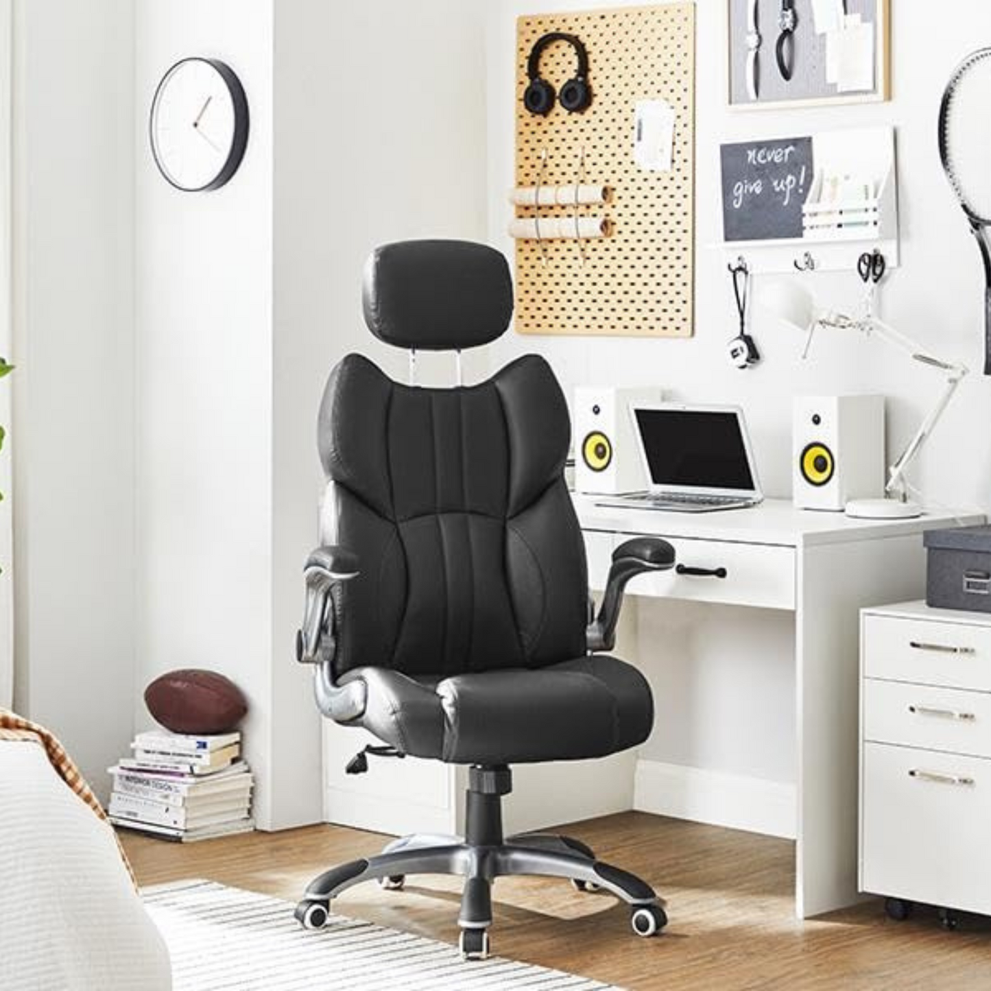 Chaise-ergonomique-haute-noir