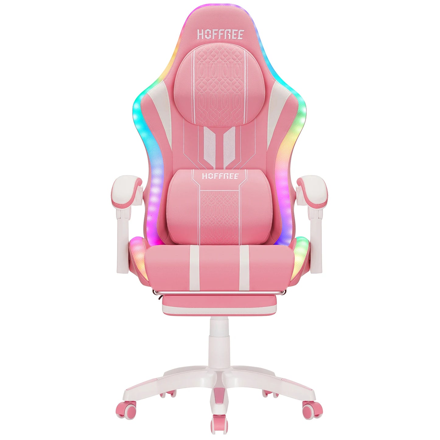 Chaise_gamer_ergonomique_rose