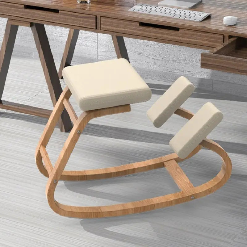 Chaise_sans_dossier_ergonomique_beige