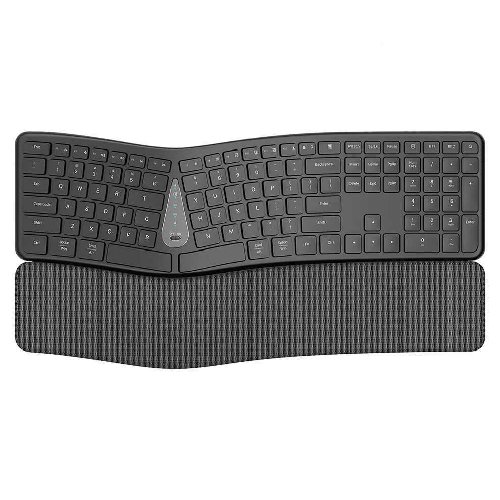 Clavier bureautique ergonomique noir