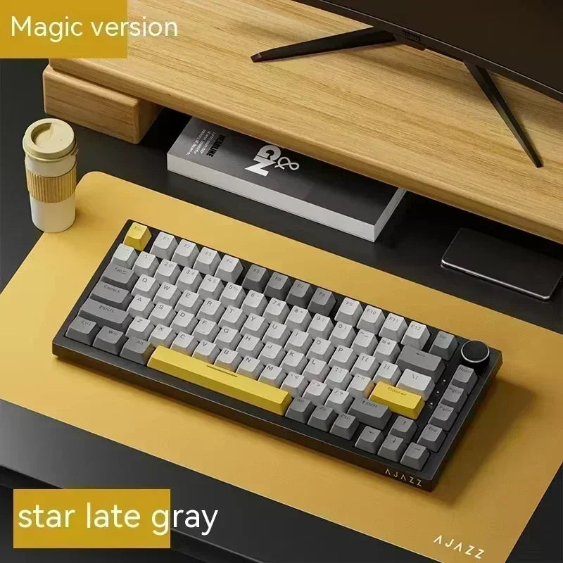 Clavier compact ergonomique jaune