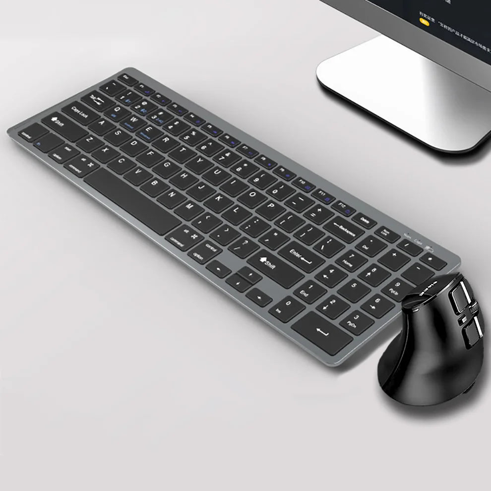 Clavier ergonomique avec souris intégrée noir