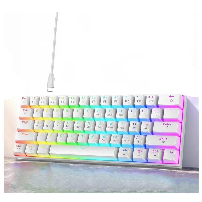 Clavier ergonomique blanc bureau