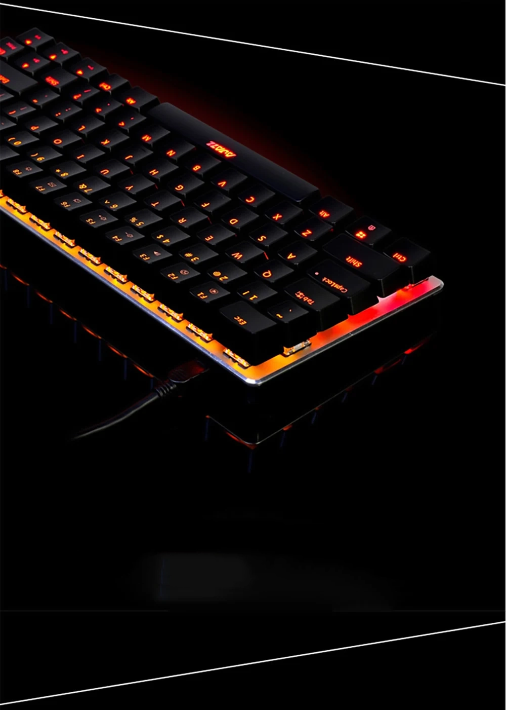 Clavier ergonomique bluetooth orange