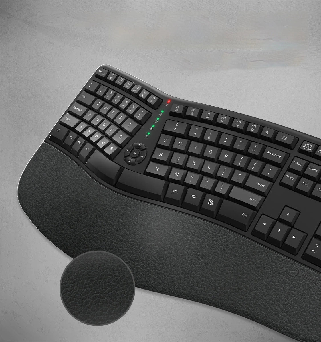 Clavier ergonomique canal carpien noir
