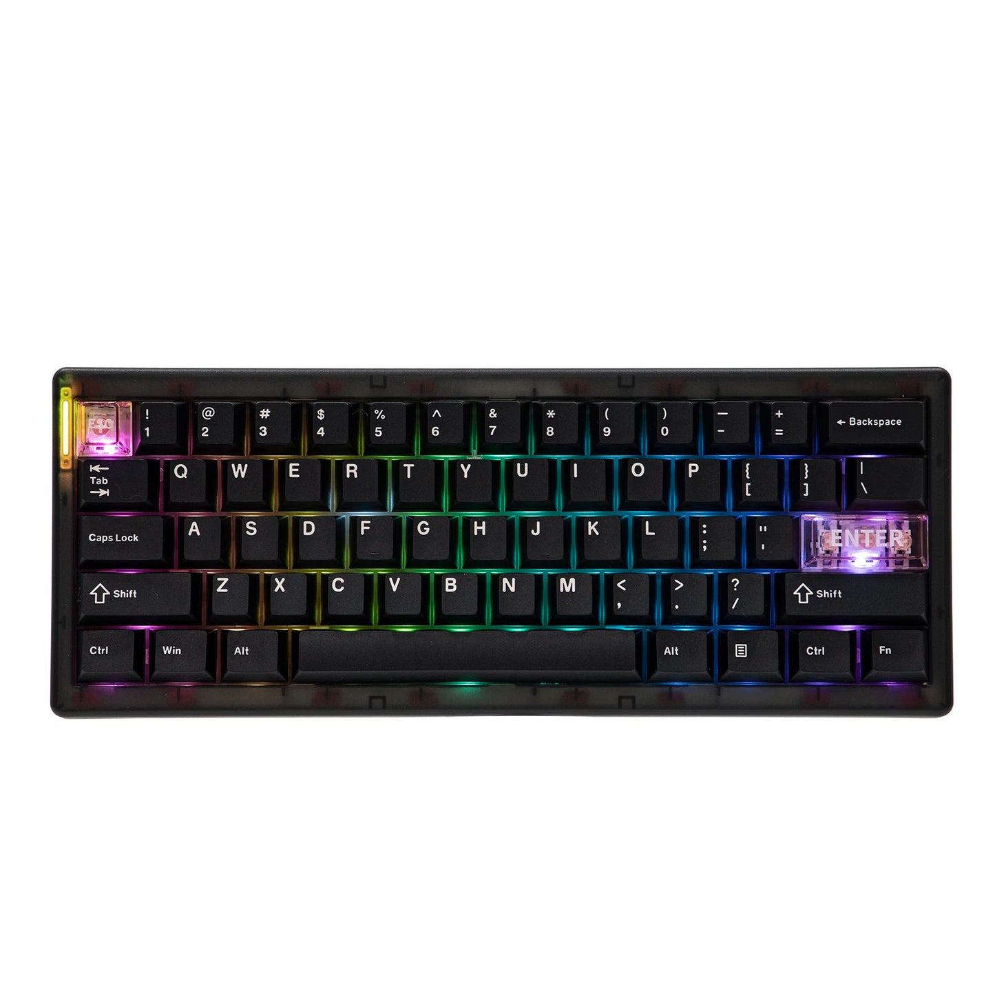 Clavier ergonomique compact noir