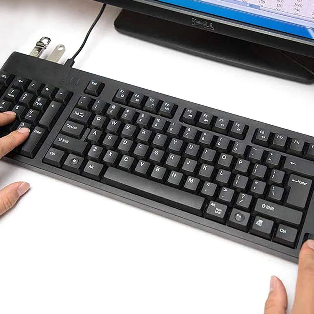 Clavier ergonomique pour gaucher noir