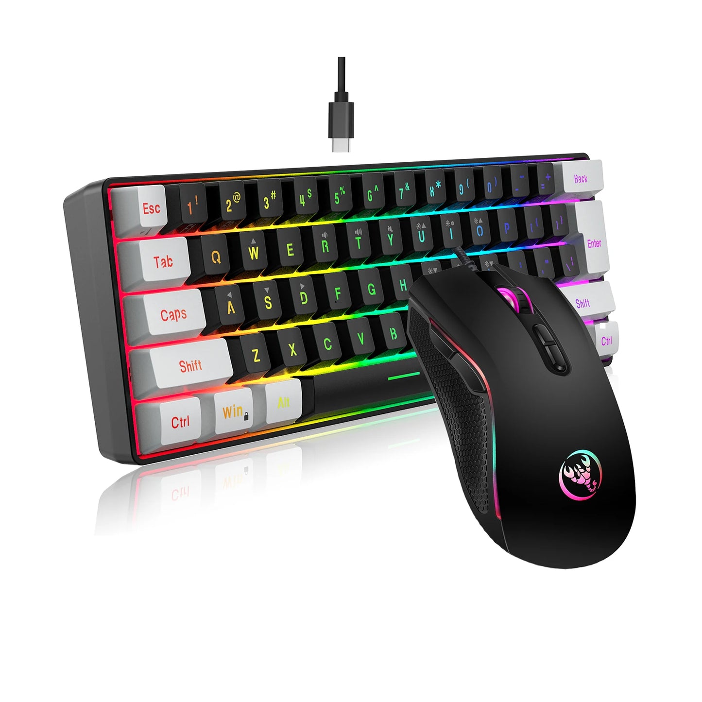 Clavier informatique ergonomique noir
