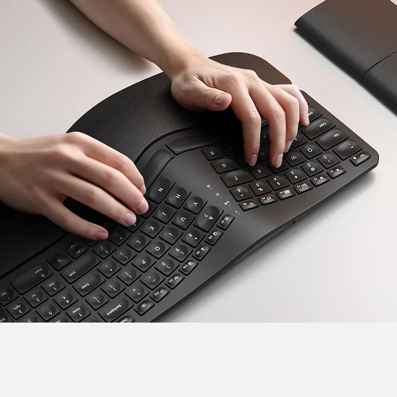 Clavier_souris_sans_fil_ergonomique_noir