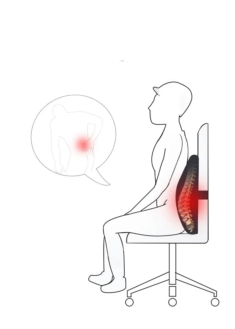 Coussin bureau ergonomique blanc