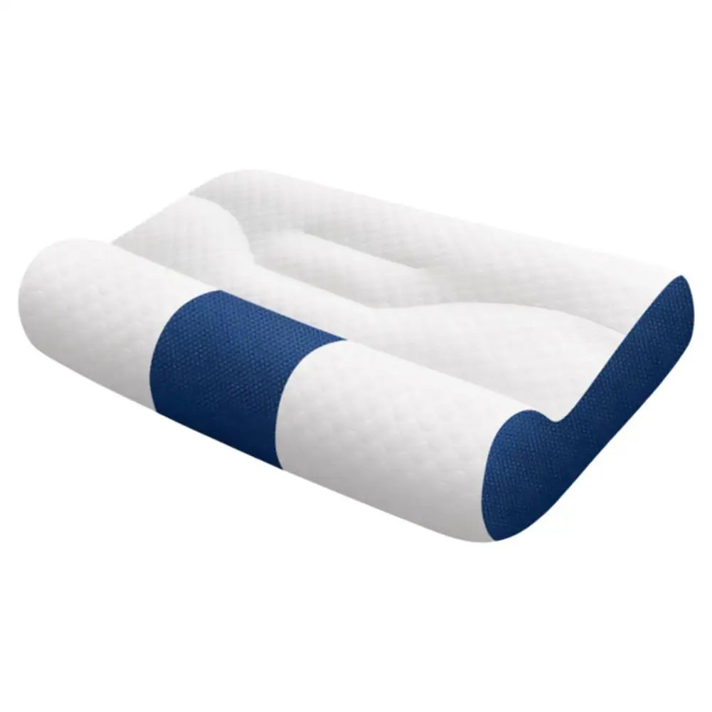 Coussin cervical ergonomique bleu
