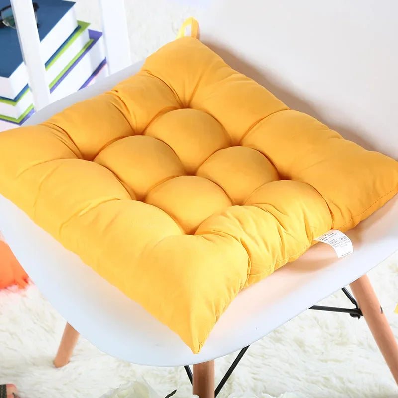 Coussin de chaise ergonomique jaune