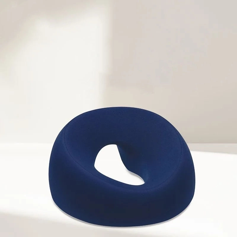 Coussin ergonomique cou bleu