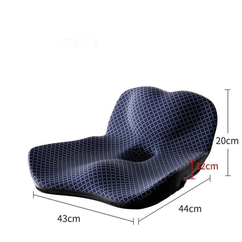 Coussin ergonomique fauteuil bleu