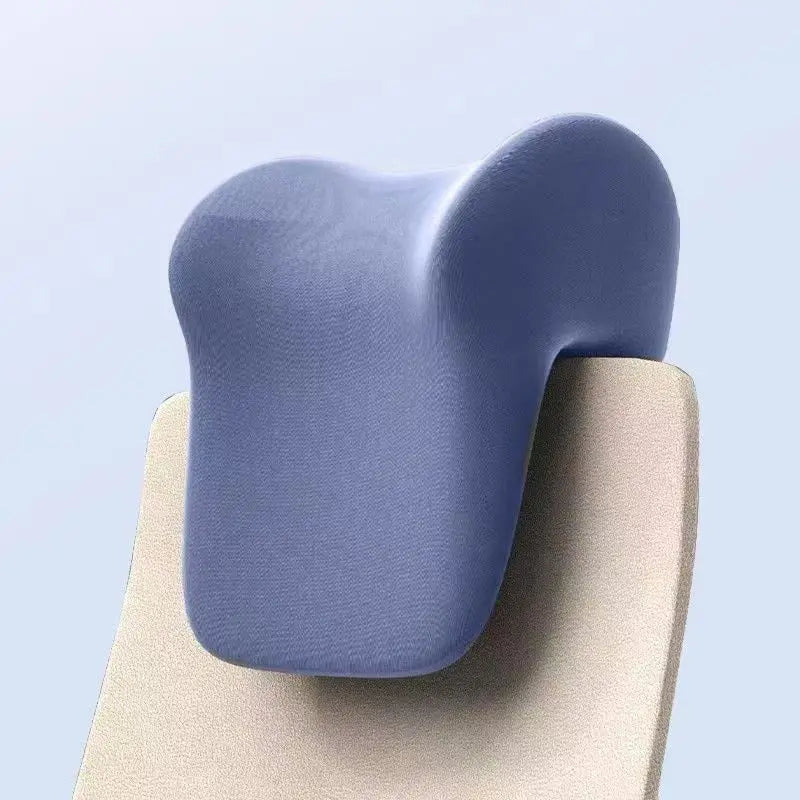 Coussin ergonomique fauteuil bureau bleu