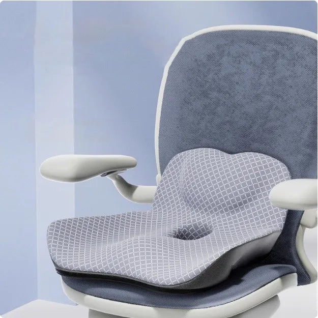 Coussin ergonomique fauteuil gris