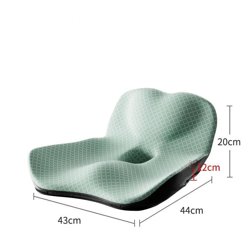 Coussin ergonomique fauteuil vert