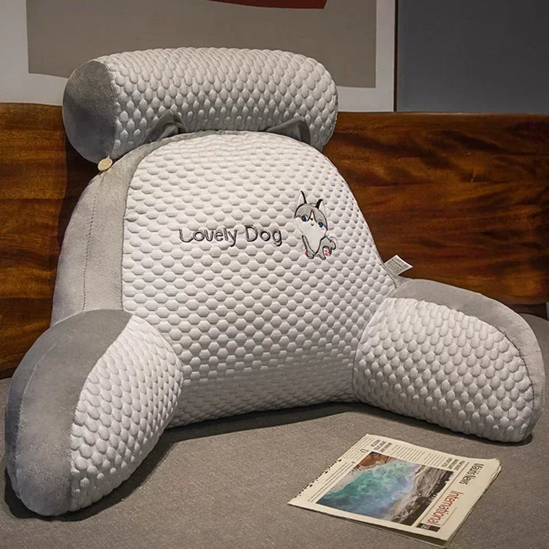 Coussin ergonomique lecture gris
