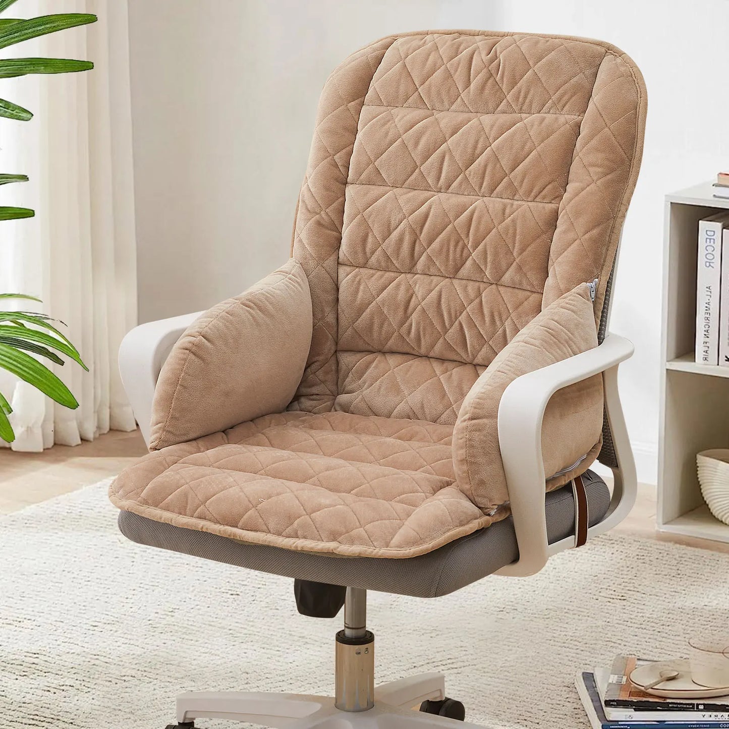 Coussin ergonomique pour siège de bureau beige