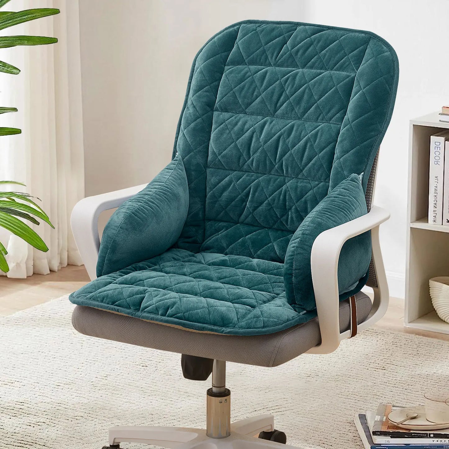 Coussin ergonomique pour siège de bureau bleu