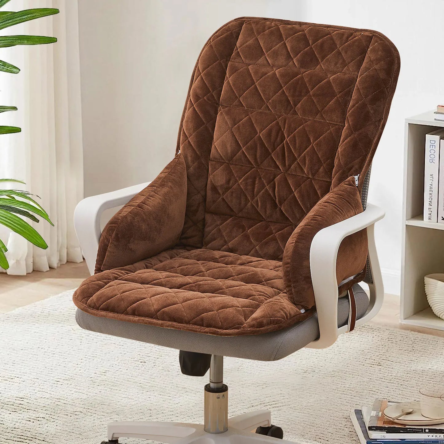 Coussin ergonomique pour siège de bureau marron