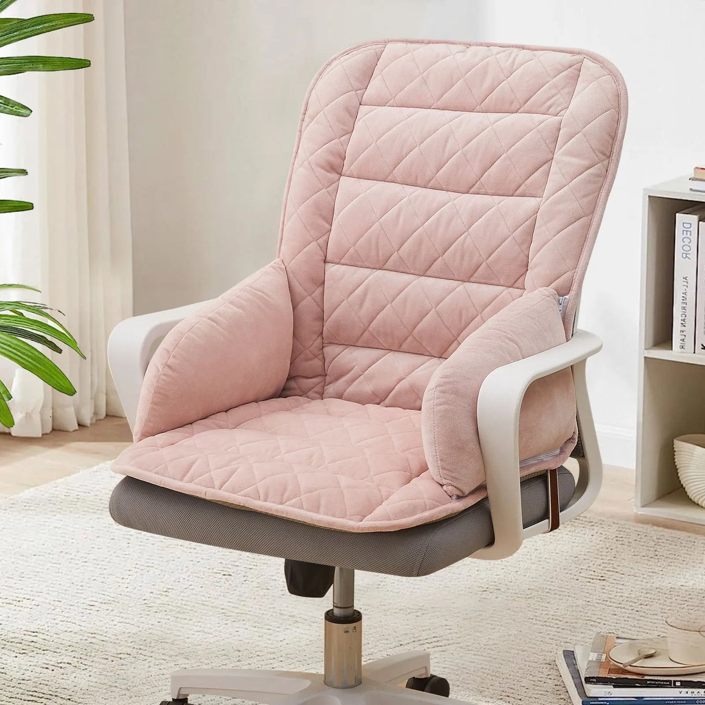Coussin ergonomique pour siège de bureau rose