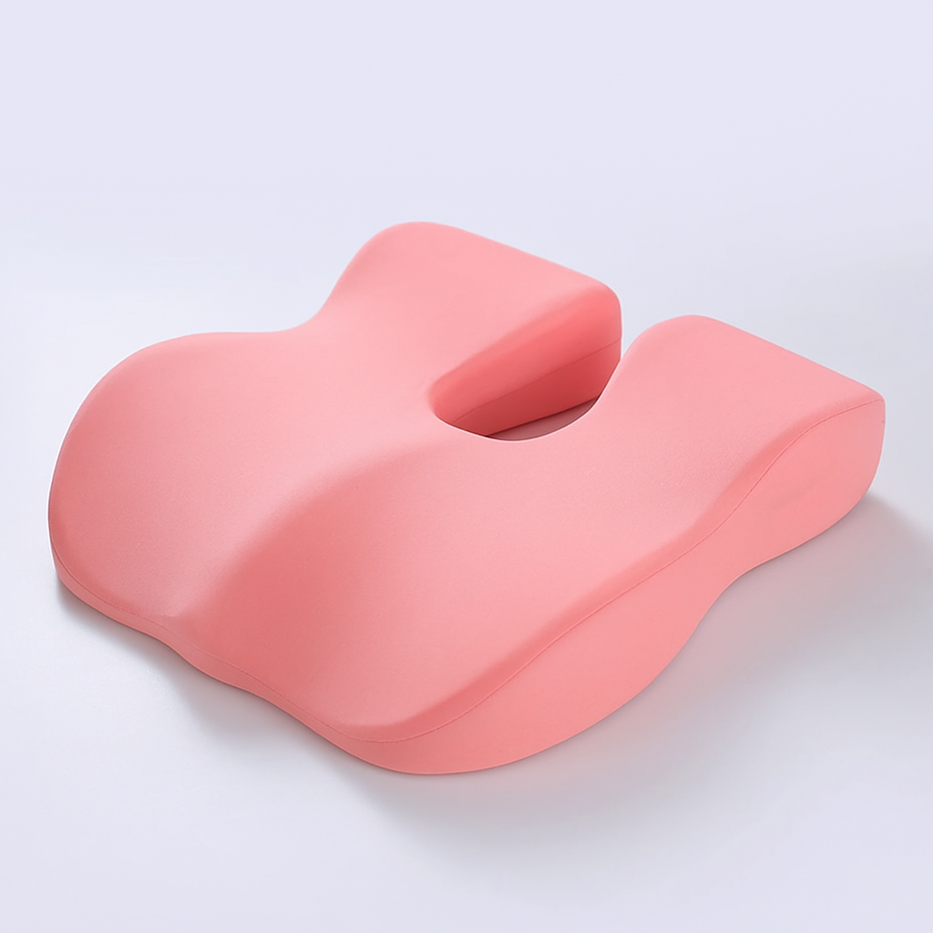 Coussin ergonomique siege rose