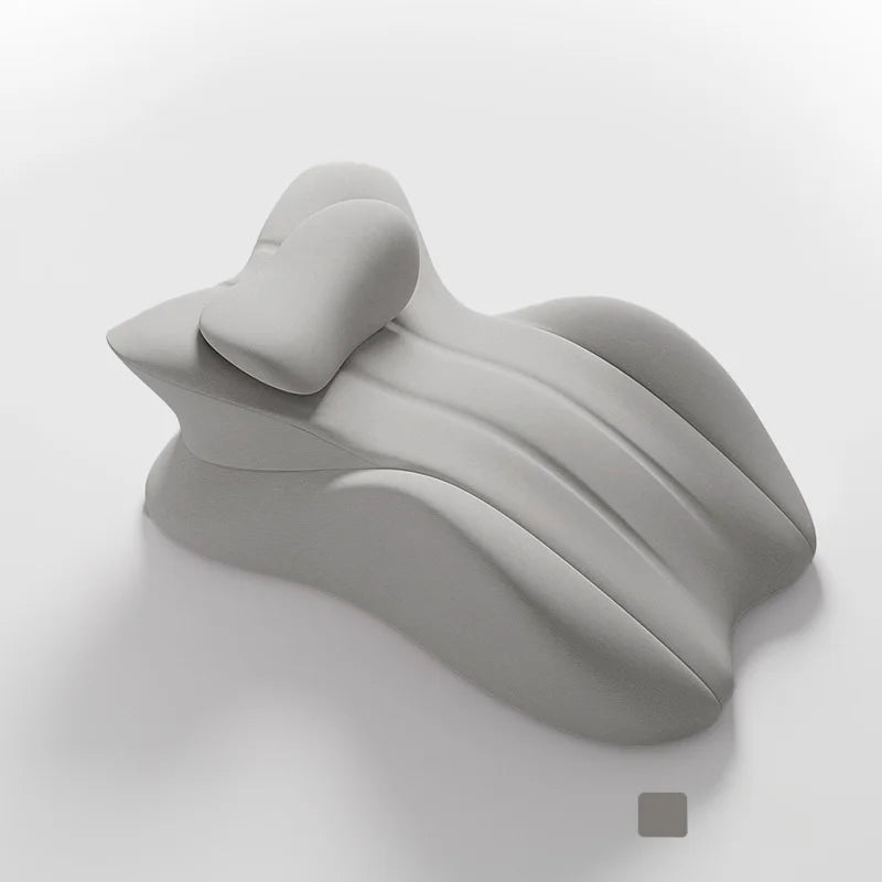 Coussin ergonomique tete gris