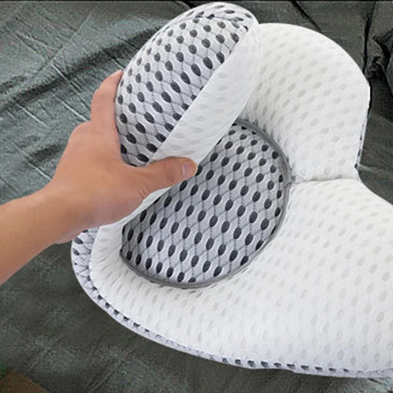 Coussin lombaire ergonomique gris