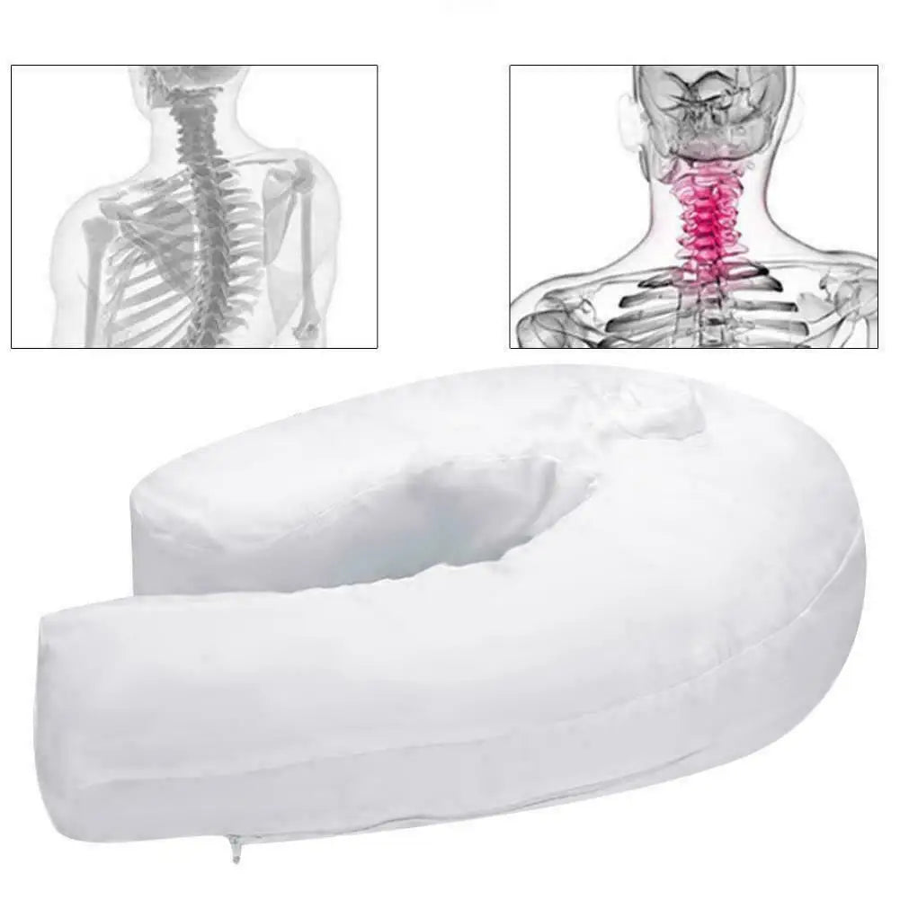 Coussin nuque ergonomique rose