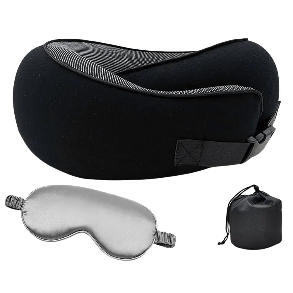 Douleur cervicale oreiller ergonomique noir
