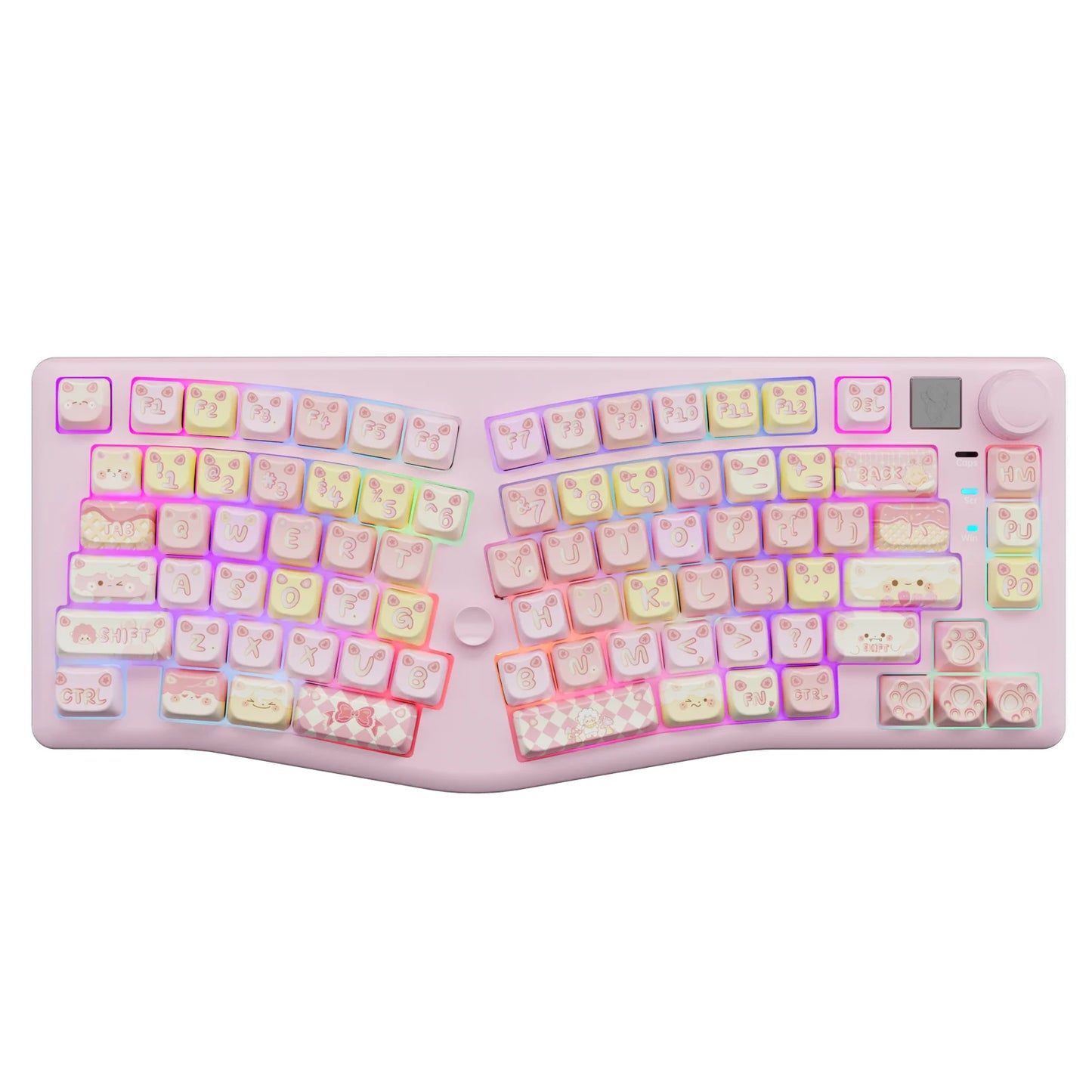 Ergonomie_clavier_souris_rose