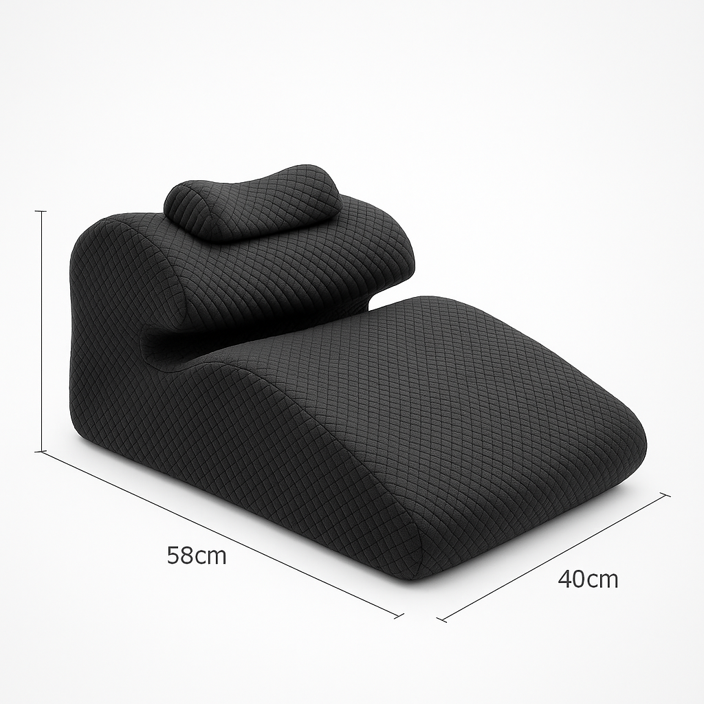 Ergonomique oreiller noir