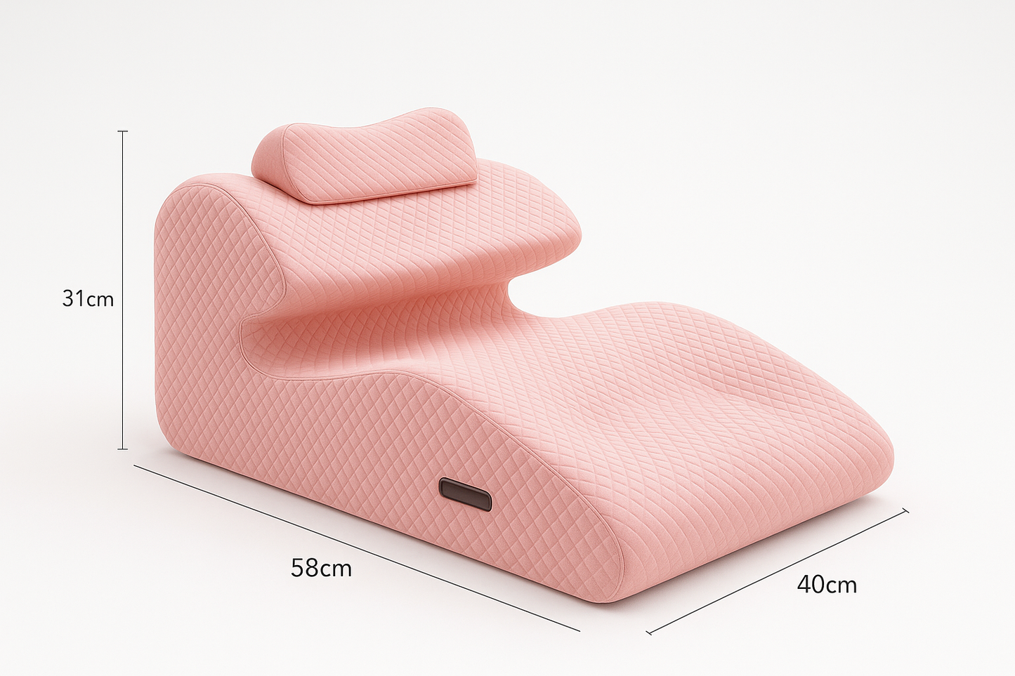 Ergonomique oreiller rose