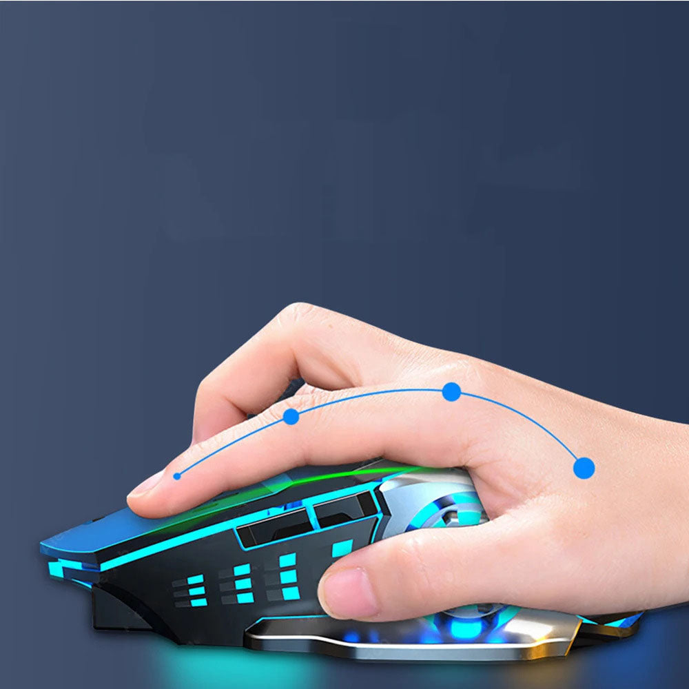 Ergonomique souris sans fil bleu