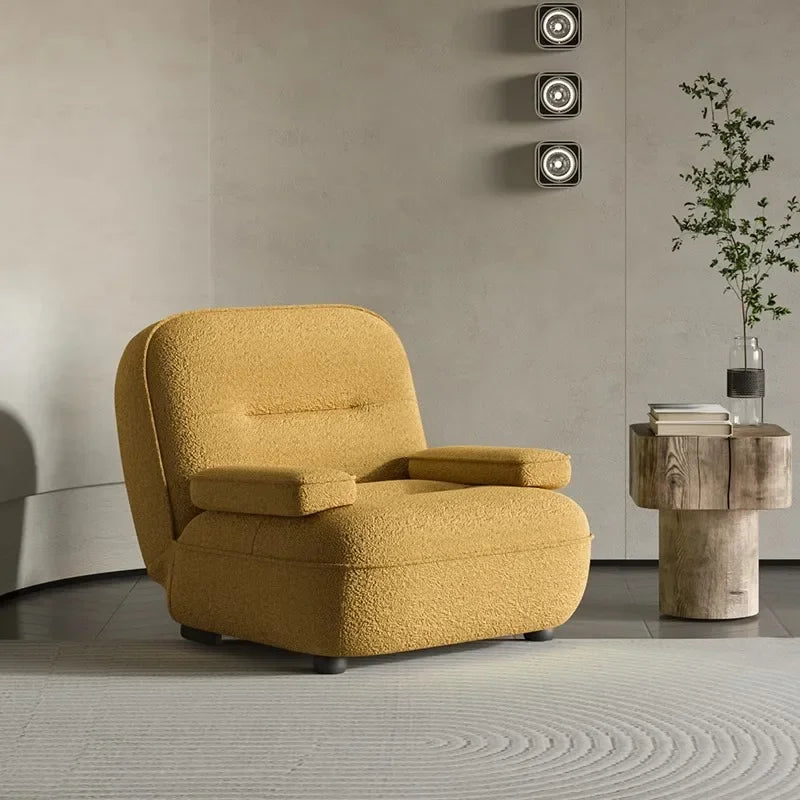 Fauteuil bureau ergonomique design jaune