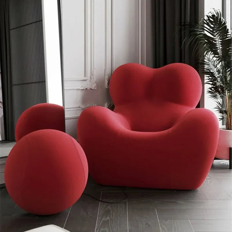 Fauteuil de bureau design ergonomique rouge