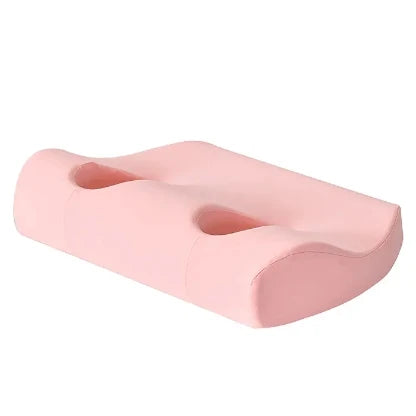 Oreiller ergonomique anti ronflement rose