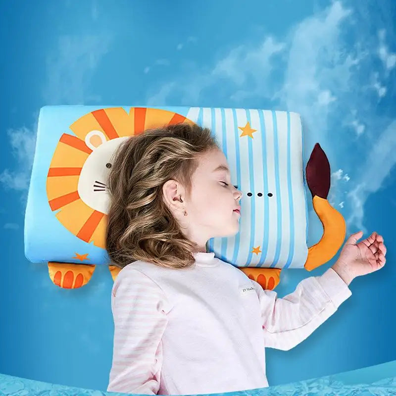 Oreiller ergonomique enfant bleu