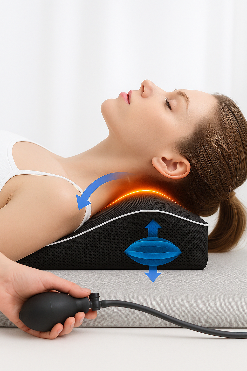 Oreiller ergonomique epaule dos