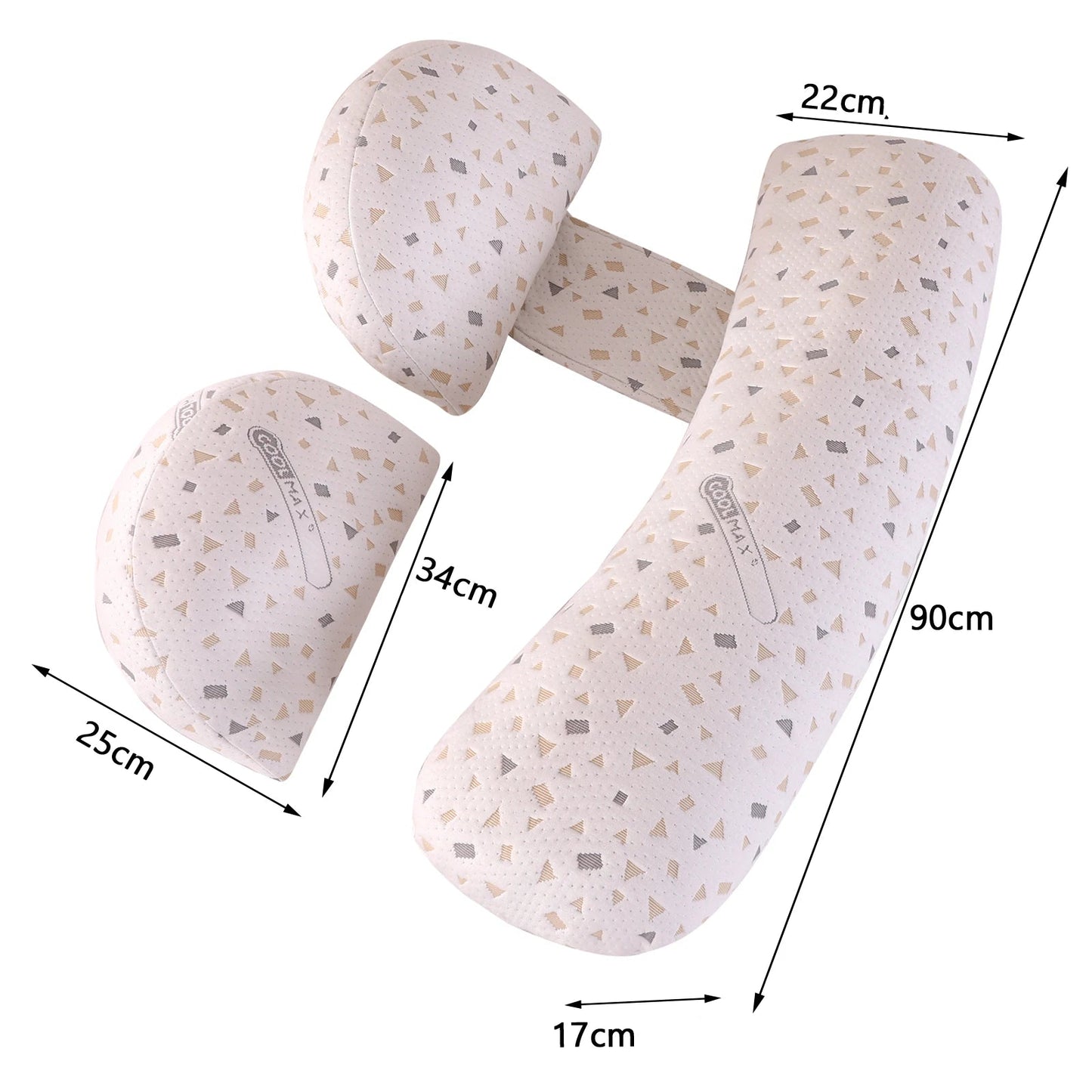 Oreiller ergonomique grossesse mesures