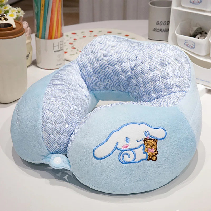 Oreiller ergonomique japonais bleu