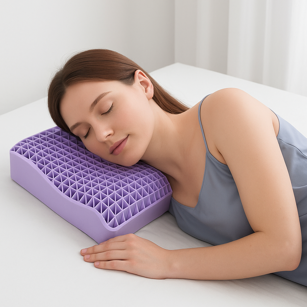 Oreiller ergonomique latex lit