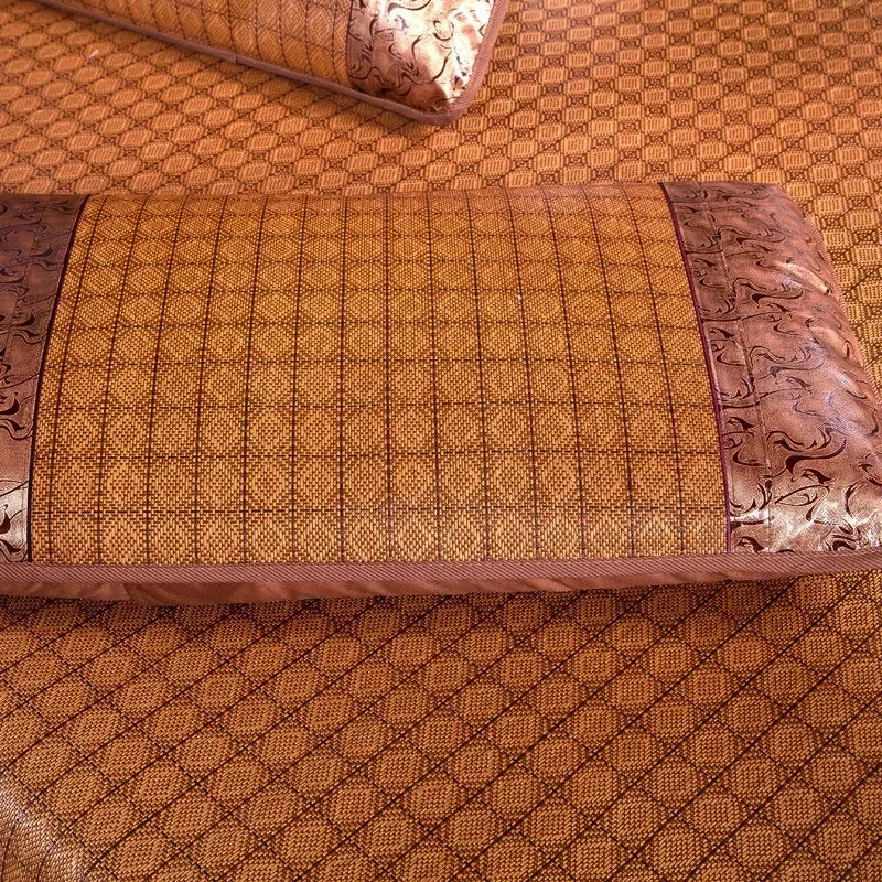 Oreiller ergonomique mémoire de forme bambou marron