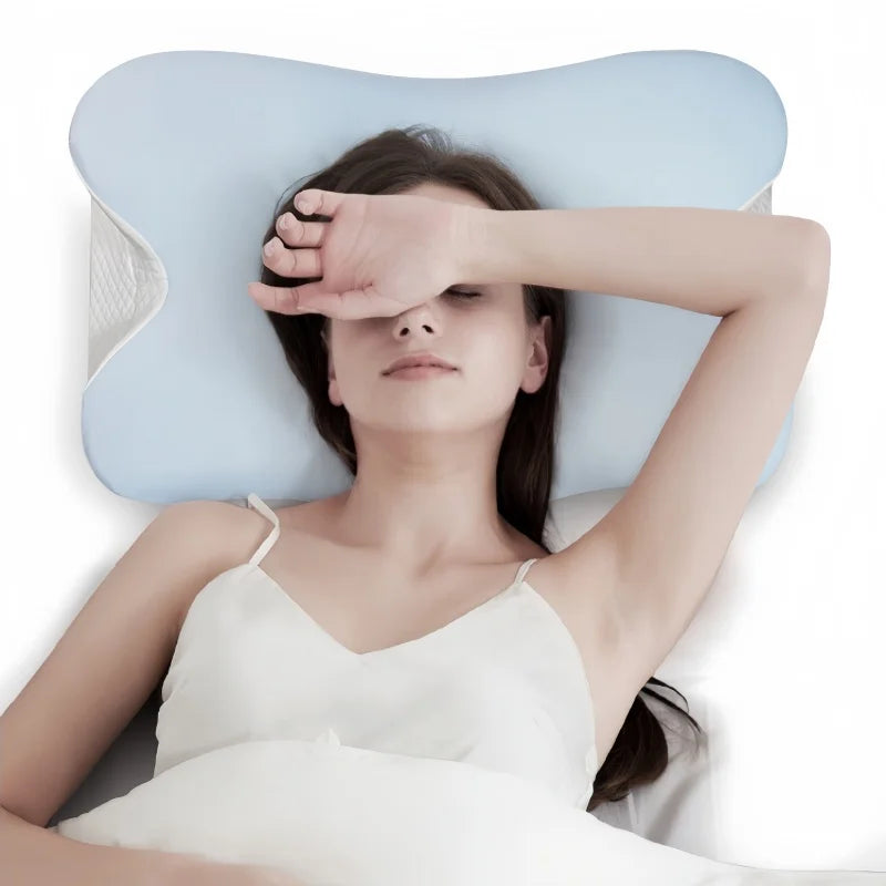 Oreiller ergonomique papillon lit